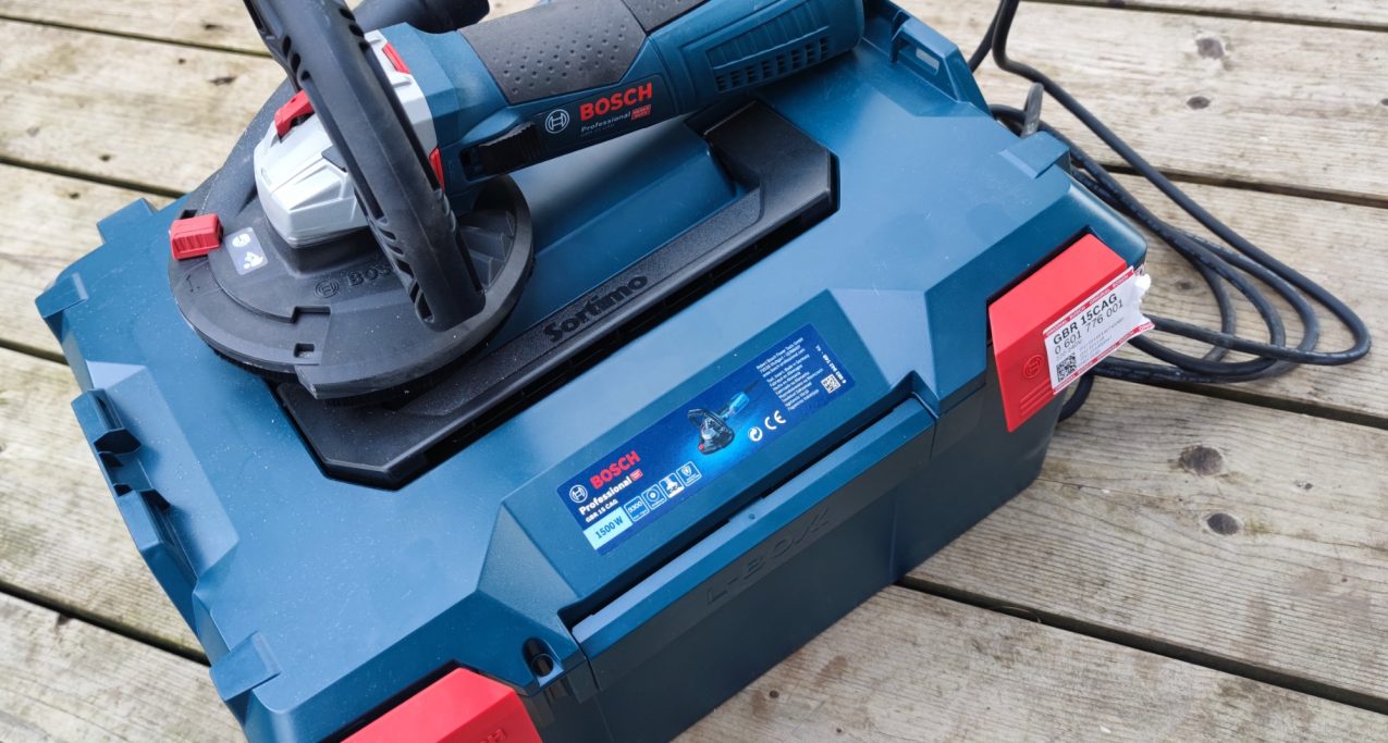 Elektrischer Bosch-Betonschleifer.